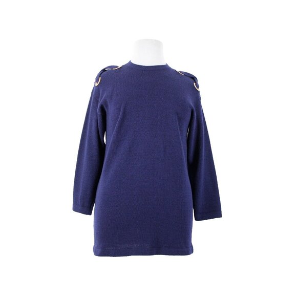 St John? Santana No Size Navy Blue Bronze No Fabric Label Sweater - Picture 1 of 16